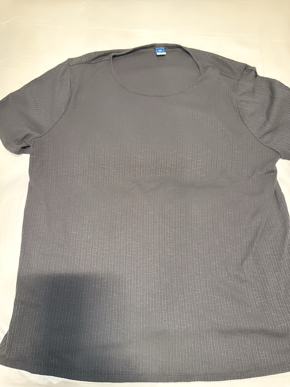 Old Navy Men's Short-Sleeve Ribbed Crew Tee - Gray